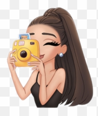 Polaroid Sticker - Ariana Grande Emoji Png,Camera Emoji Transparent