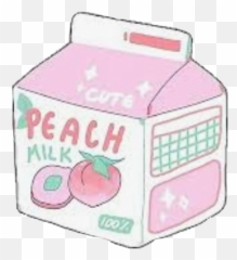 Peach Milk Complex White Pink Green Sticker By - Sticker Aesthetic Pink Png Emoji,Peach Emoji Cushion