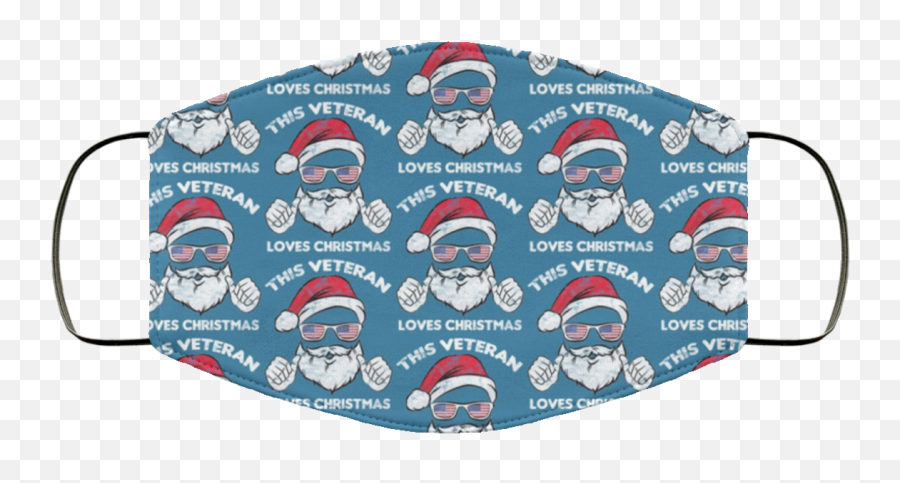 Funny Veterans Santa Claus Face Mask - Qfinder Trending Abada Capoeira 2015 Emoji,Veterans Emoji