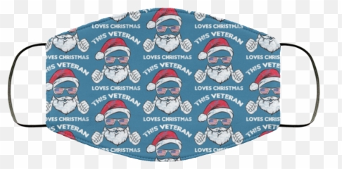 Funny Veterans Santa Claus Face Mask - Qfinder Trending Abada Capoeira 2015 Emoji,Veterans Emoji