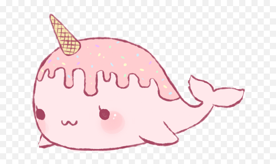 The Most Edited - Cute Pink Narwhal Emoji,Narwal Emoji