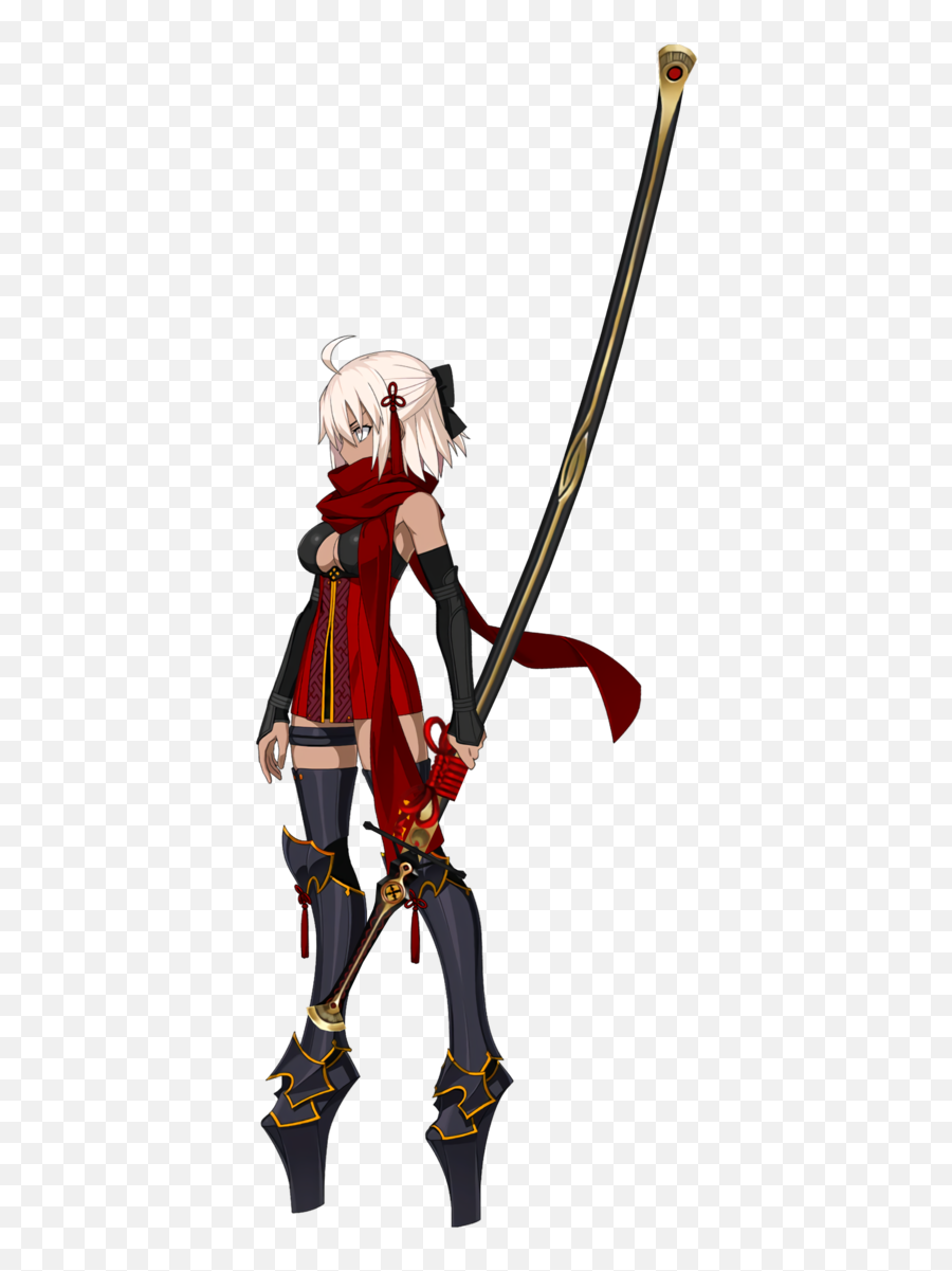 Okita Sji Alter Fategrand Order Wiki Fandom - Fate Okita Alter Sword Emoji,No Emotion For Rolling Gacha Fgo