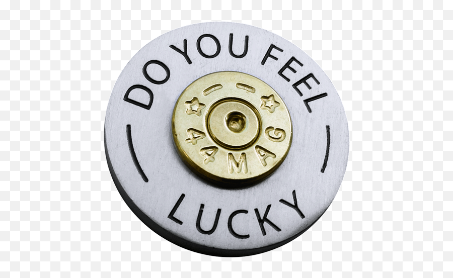 Readygolf Do You Feel Lucky 44 Magnum Ball Marker U0026 Hat Clip - 44 Mag Head Stamp Emoji,Gorras Planas De Emojis