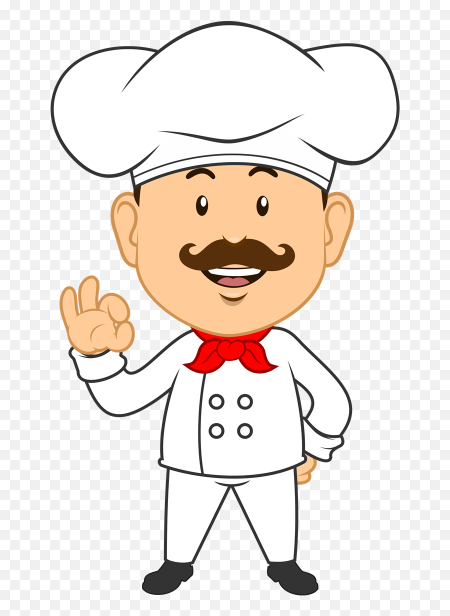 Gourmet Chef Clip Art - Chef Clipart Black Background Emoji,Italian Chef Emoticon Clipart