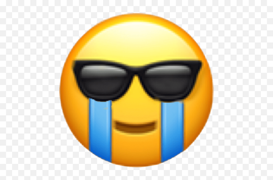 Crying Emoji With Sunglasses,Diva Emoji
