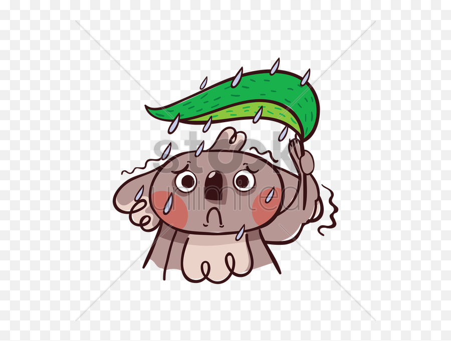 Gloomy Clipart Clip Art - Sad Koala Bear Cartoon Png Gloomy Cartoon Emoji,Porcupine Emoji
