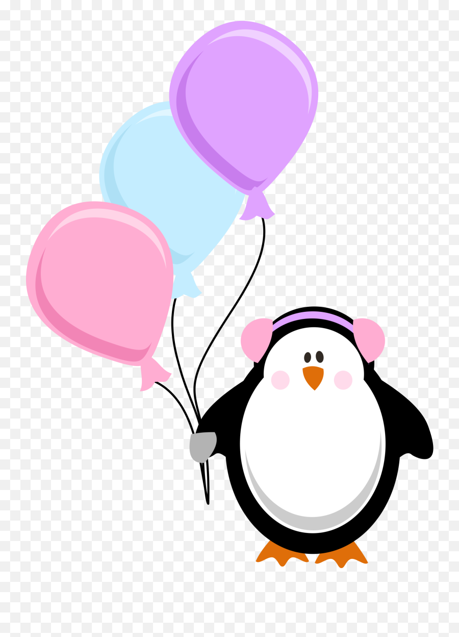 Photo By Daniellemoraesfalcao - Minus Festa Pinguim Girl Penguin Birthday Clipart Emoji,Emoticon Ponei