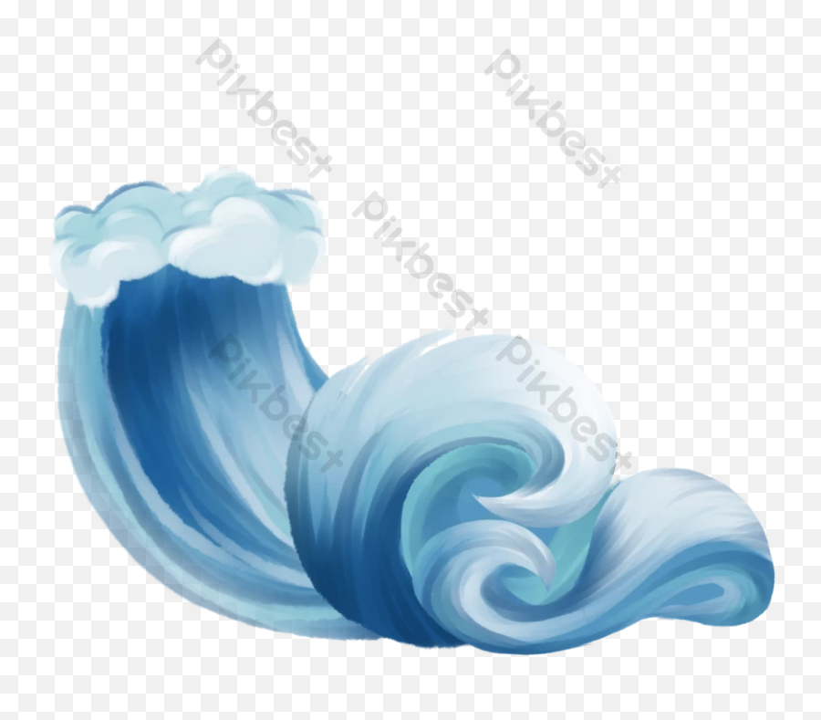 Drawing Beautiful Blue Rolled Up Waves - Spiral Emoji,How To Make Waves With Emoticon