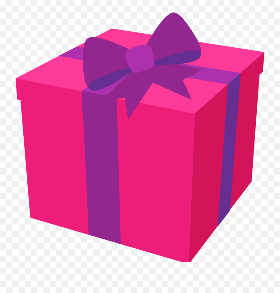 Purple Box Gift Present Icon Png - 5351 Transparentpng Birthday Present Clip Art Emoji,Emoji Birthday Presents
