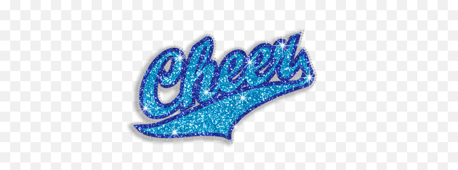 Blue Cheer Leader Glitter Rhinestone Hot - Fix Transfer Cstown Girly Emoji,Cheer Emotion