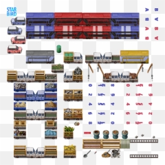 Mz Tiles More - Train Set Emoji,Vx Ace Emoticon Tilesets