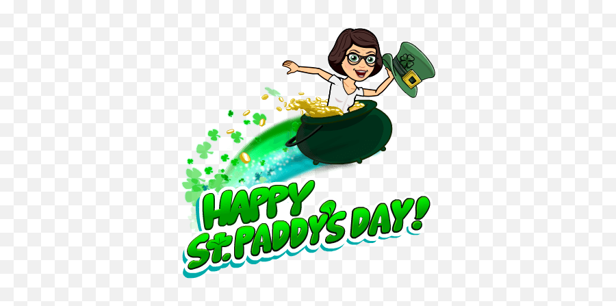 Happy St Patricks Day - St Day Bitmoji Emoji,Saint Patrick Emoticons Samsung