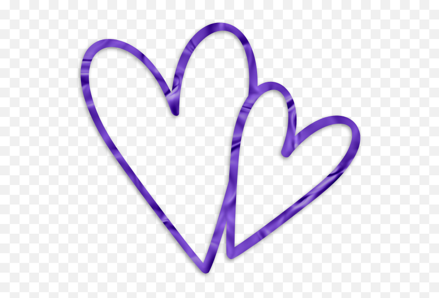 Heart Purple Heart Symbol Love For Valentines Day - 590x531 Girly Emoji,Different Color Heart Emoticons