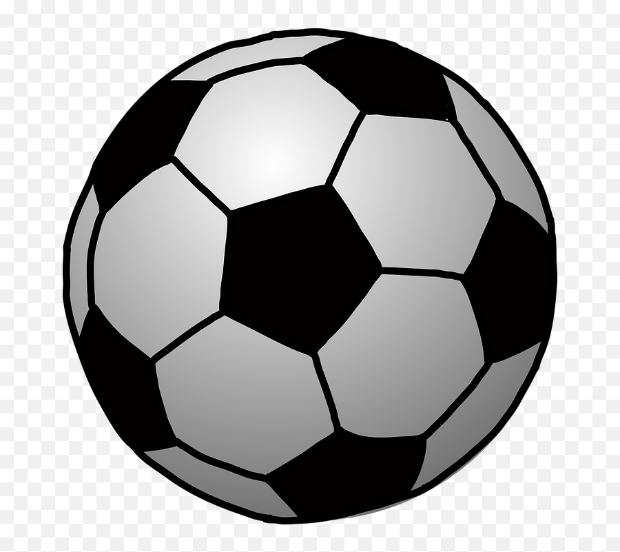 Kick Football Sport Soccer Ball Goal - Soccer Ball Clipart Black And White Emoji,Soccer Ball Vector Emotion Free