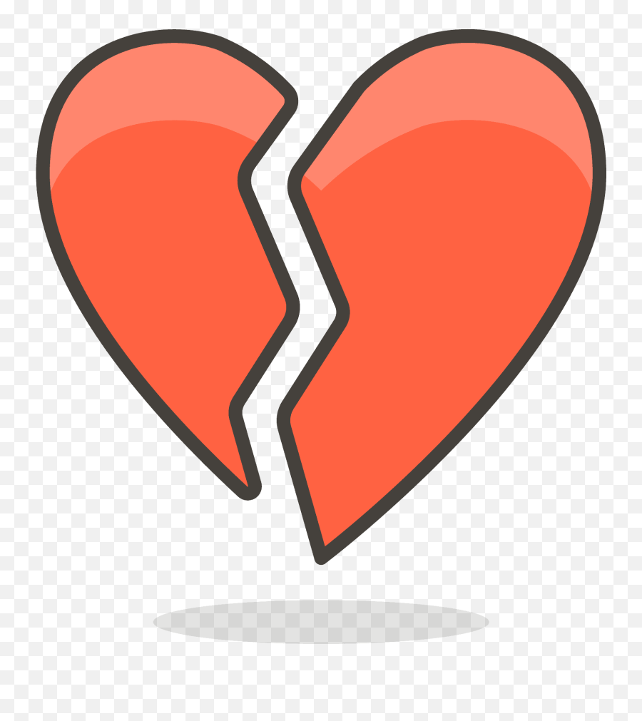 Cœur Brisé Image Clipart Téléchargement Gratuit Creazilla - Heart Broken Svg Emoji,Emoji Coeur