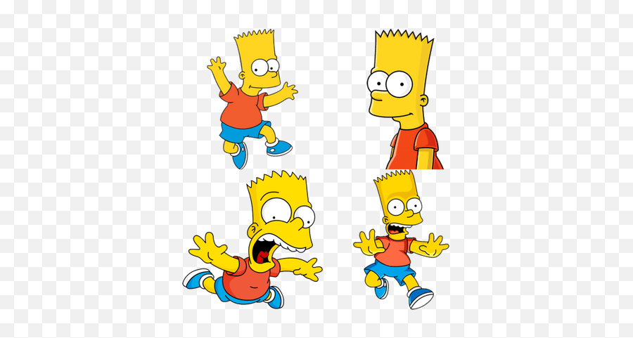Cartoons Transparent Png Images - Page2 Stickpng Bart Simpson Png Emoji,Two Emotions As An Artist Bart Simpson