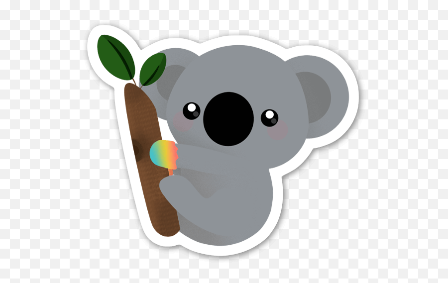 Die Cut Koala Bear U2013 Stickerapp Shop - Happy Emoji,Animated Dog Rescue Emoticon Emojis Or Clipart