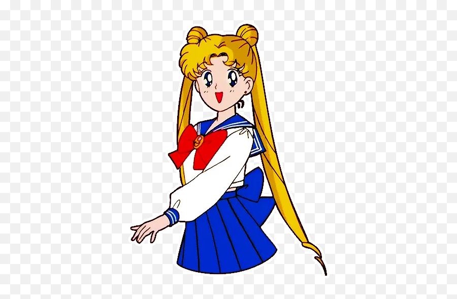 Telegram Sticker 10 From Collection Original Sailor Moon - Fictional Character Emoji,Usagi Tsukino Emotion