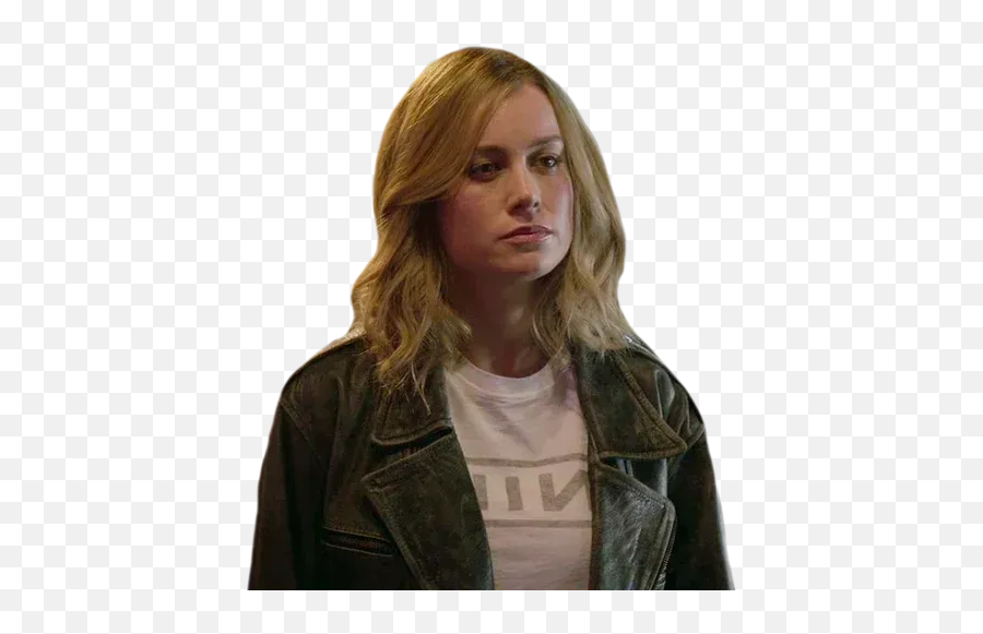 Brie Larson Sticker Pack - Carol Danvers 90s Emoji,Brie Larson Emotion