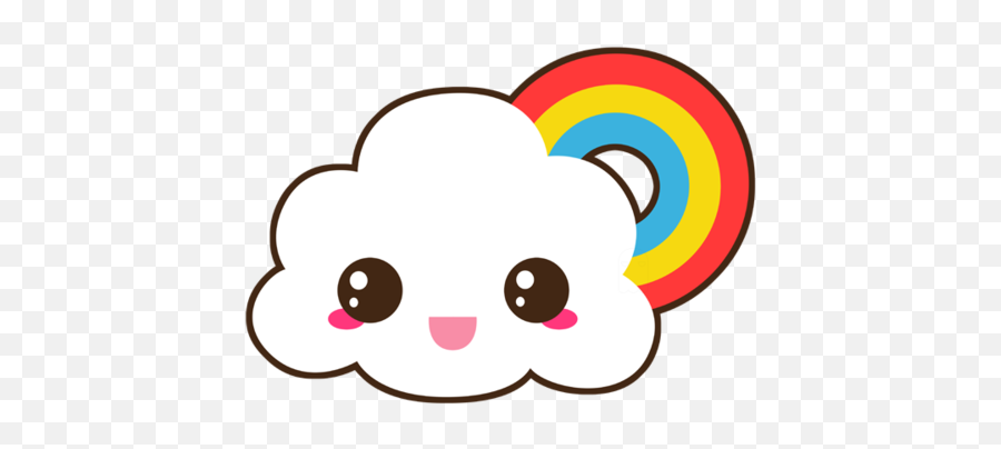 Dibujos Kawaii Tiernos - Cute Cloud Png Cartoon Emoji,Panquesito Emoji