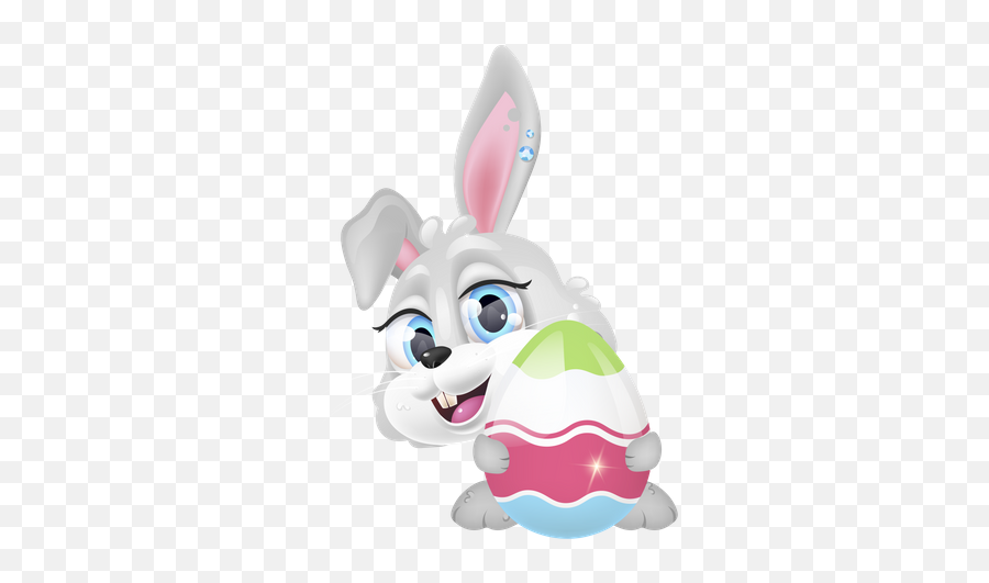 Best Premium Cute Rabbit Behind Emoji,What Is The Emoji Bunny And Egg
