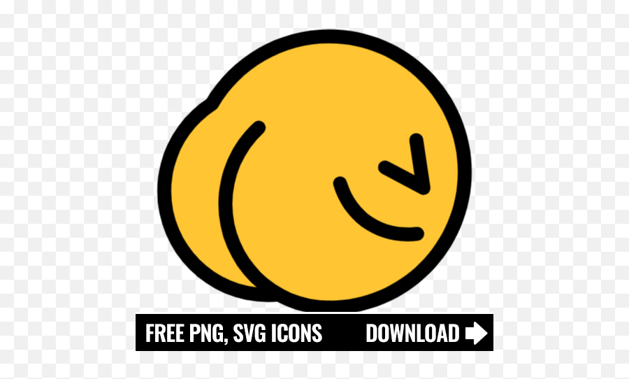 Free Ass Emoji Icon Symbol Png Svg Download,Emoticon Scale