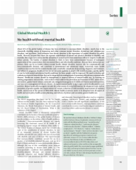 Pdf No Health Without Mental Health Martin Prince Emoji,Denollet Emotions Perspective