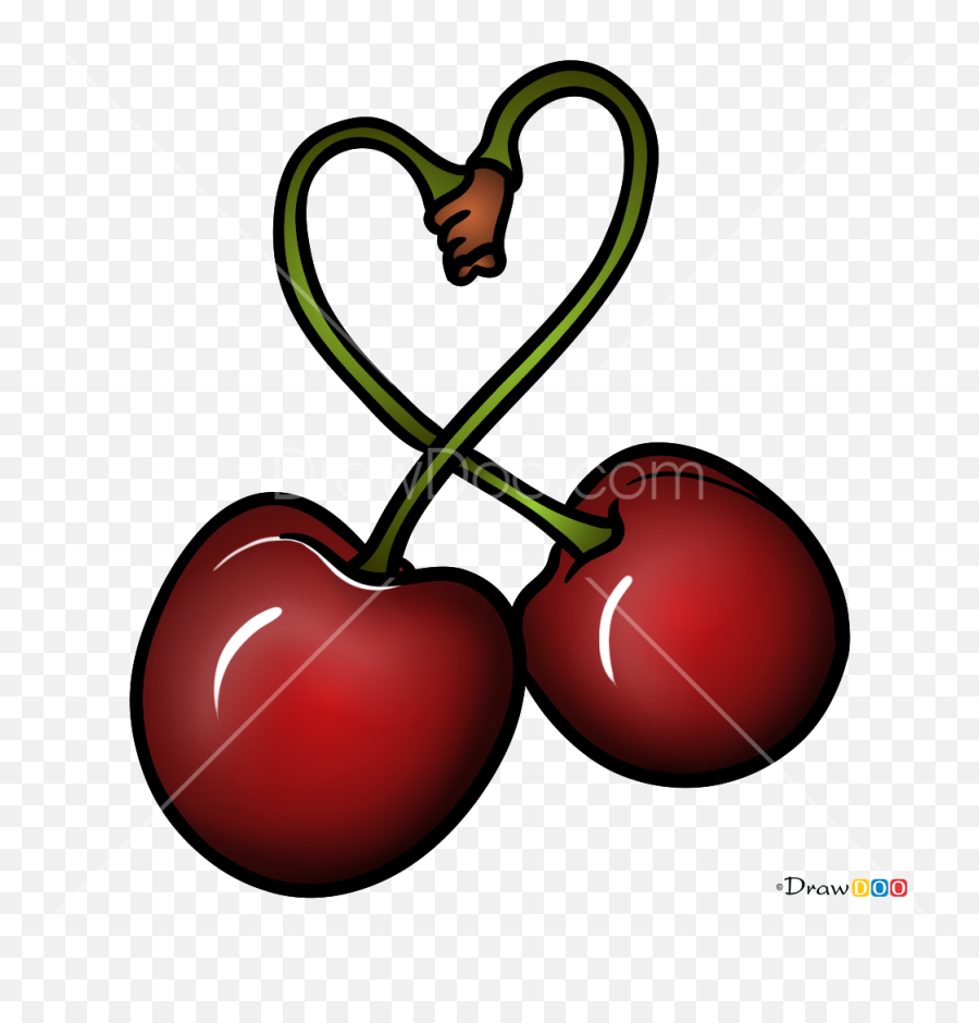 How To Draw Cherry Tattoo Old School - Tattoo Png Q Cherrys Emoji,Cherry Cherry Cherry Emoji