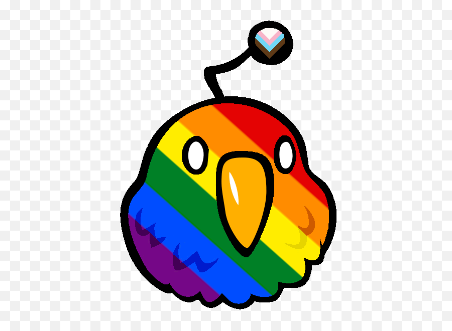 I Made The Bird Emoji Thing Into A Pride Flag Rlgbt,Transgender Flag Emoji Flag
