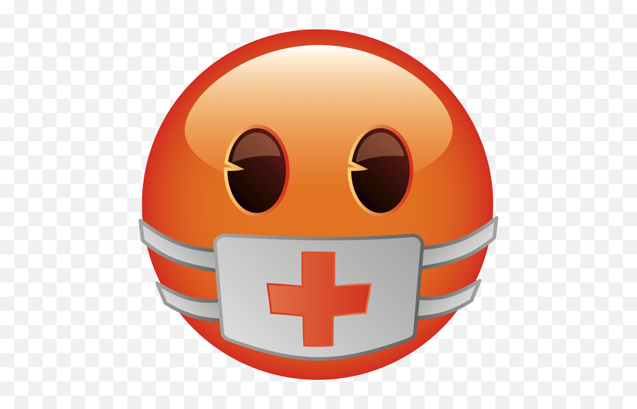 Face With Medical Mask Variant Orange - Bella Italia Village Emoji,Medical Emoticon