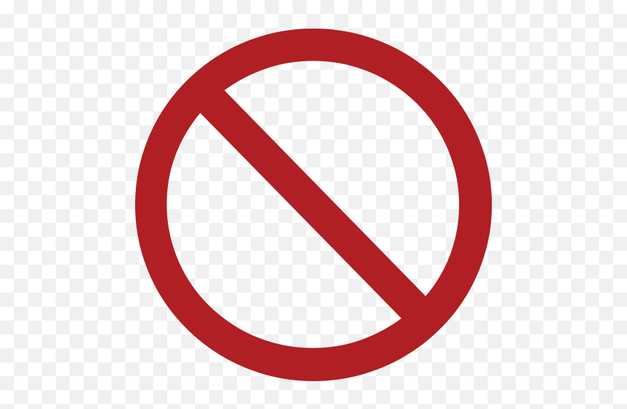 No Entry Sign - No Sign Emoji,Clapping Emoticon Text