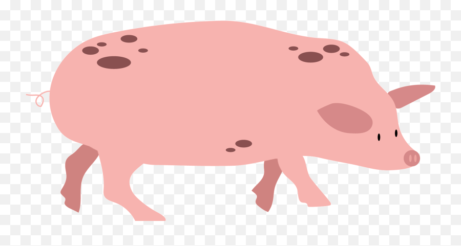 Pigs Clipart Walking Transparent Free For Animated Dog White - Dot Emoji,Pig Emoji Shirt