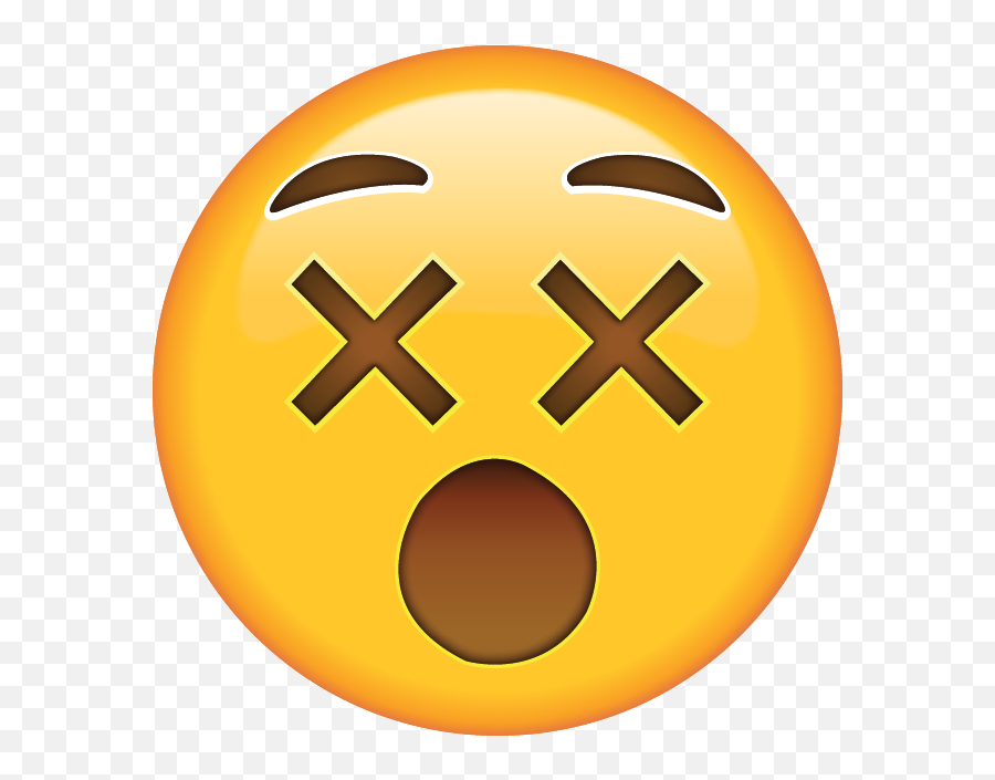 Download Dizzy Face Emoji Icon - Dizzy Face Emoji,Straight Face Emoji