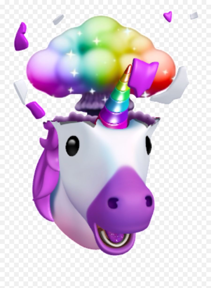 Picsart - Mind Blown Unicorn Transparent Emoji,Cockeyed Emoji