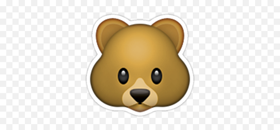 Emoji Bearu0027 Sticker By Animalz In 2021 Bear Emoji Emoji - Urso Emoji,Mexican Flag Emoji