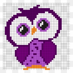 Purplesmallowl By Sam23 On Kandi Patterns Cross Stitch - Búhos En Punto De Cruz Emoji,Star Wars Slack Emojis