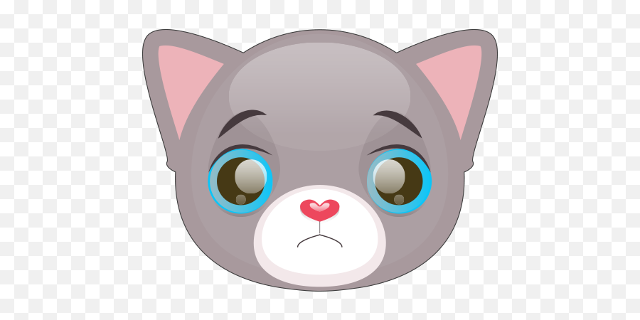 Cute Cat And Kitten Emoji - Kitten Emoji,Cat Emojis To Regular