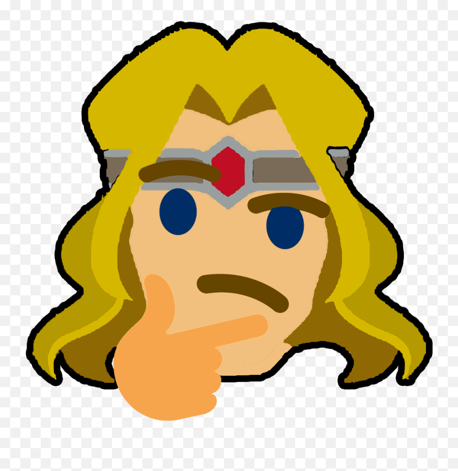 Smash Bros Discord Emoji Clipart - Smash Bros Discord Emoji,Kirby Thinking Emoji
