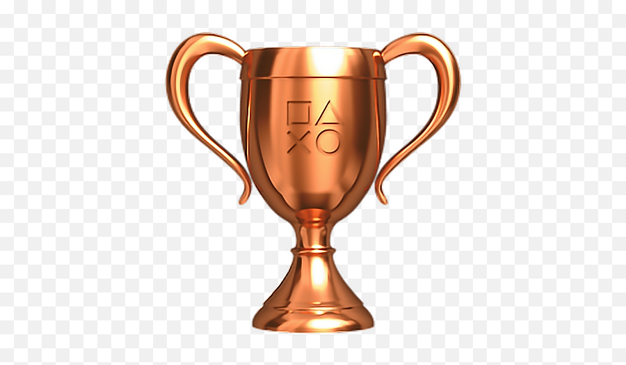 Bronze Game Playstation Trophy Sticker By - Playstation Bronze Trophy Png Emoji,Skeeter Trophy Emojis