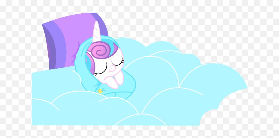 Baby Pony Bed Blanket Blanket - Mlp Baby Flurry Heart Sleeping Emoji,Mlp Flurry Of Emotions Transcript