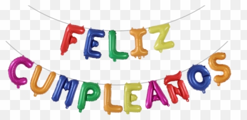 Spanish Feliz Cumpleanos Balloons Happy - Feliz Cumpleaños Banner Transparent Emoji,Happy Birthday Spanish Emoticon