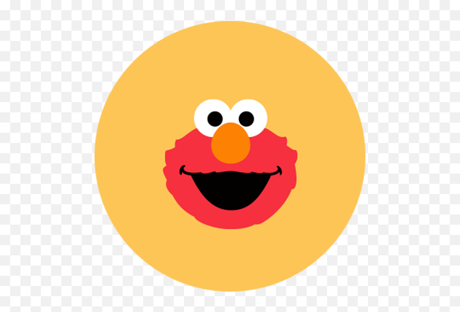 A - Sesame Street Circle Png Emoji,Elmo Emoticon Png
