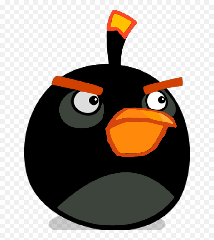 Vector Royalty Free Stock Bomb Pop - Black Bird Angry Birds Emoji,Angry Birds Faces Of Emotions