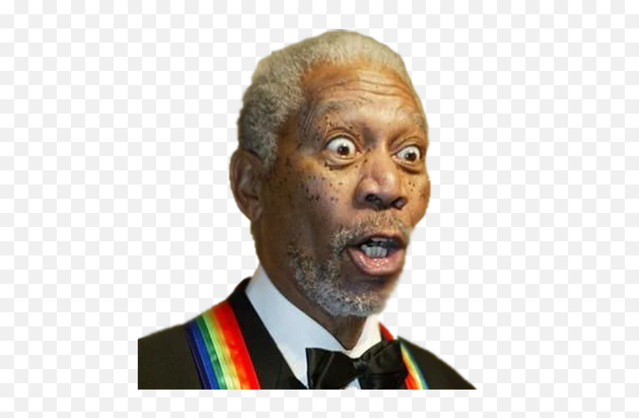 Morgan Freeman Stickers - Senior Citizen Emoji,Morgan Freeman Emoji Transparent