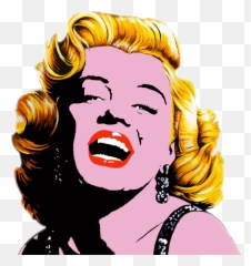 Kiss Clipart Marilyn Monroe - Marilyn Monroe En Png Emoji,Pop Art Emotions