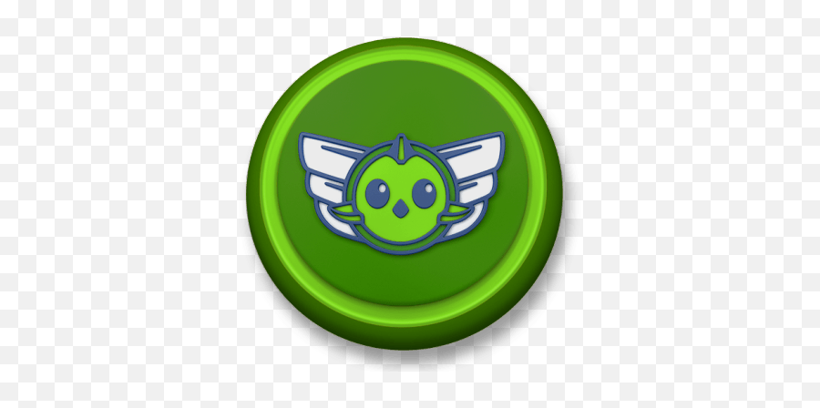 Top Wing Green Roundlet Transparent Png - Stickpng Happy Emoji,Wings Emoticon