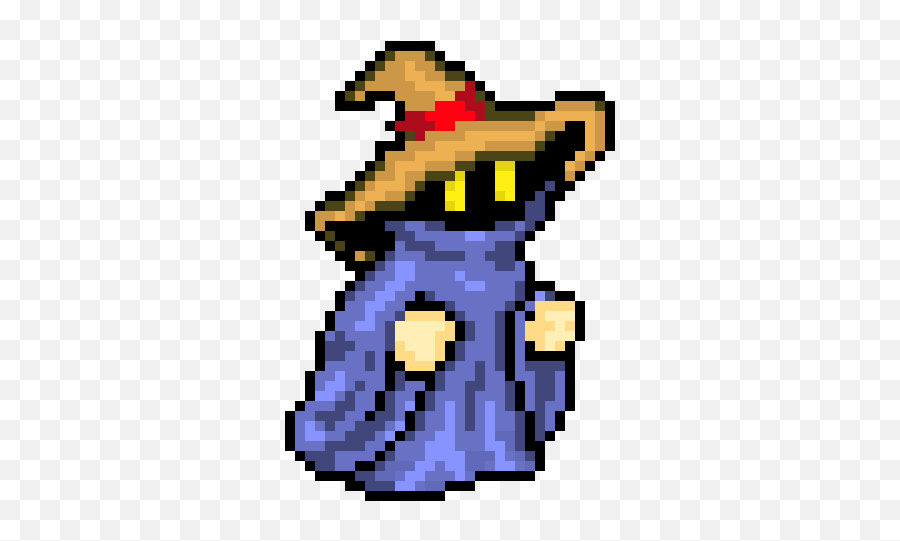 Pixel Art Gallery - Prize Pixel Art Emoji,Black Mage Vivi Emoticons