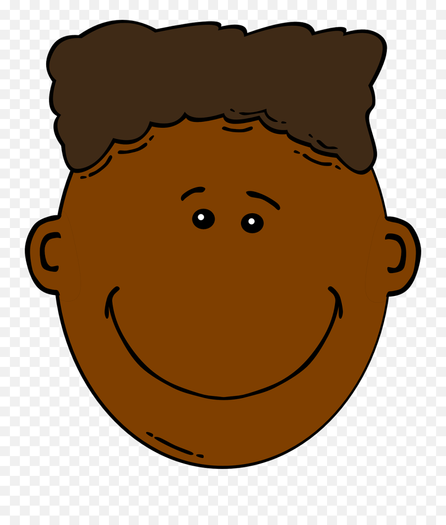 Free Black Face Png Download Free Clip - Boy Face Clipart Emoji,Male Facepalm Emoji