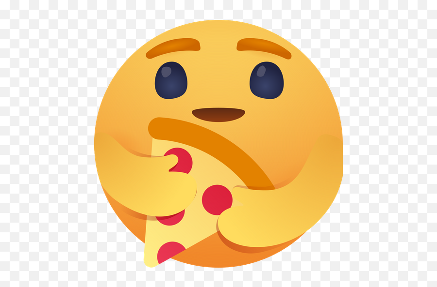 Care Emoji With Pizza Logo Icon Of - Care Emoji Meme Template,Xd Emoticon
