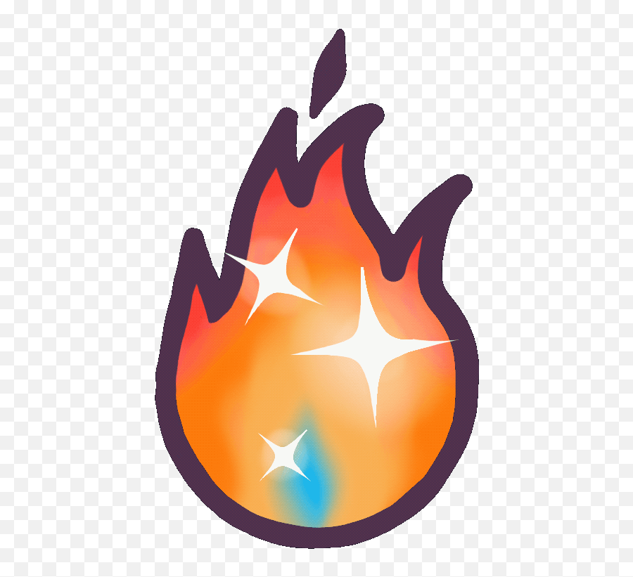 Rollama English Grammar Gamified Emoji,Purple Fire Emoji
